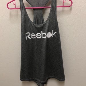 Reebok gray work out tank